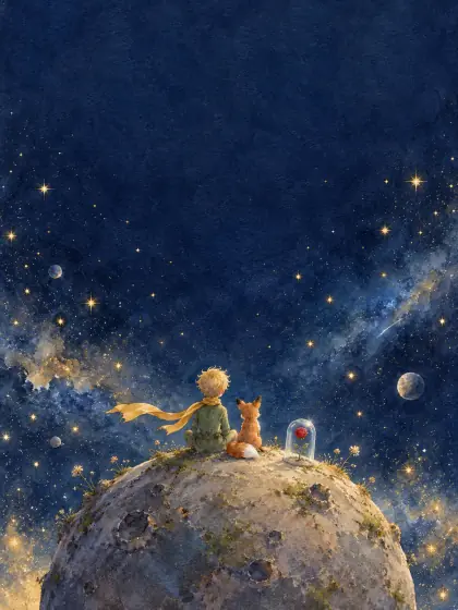 Cover painting of the The Little Prince’s Planet theme