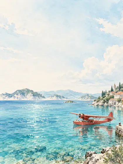 Cover painting of the Island Letters theme